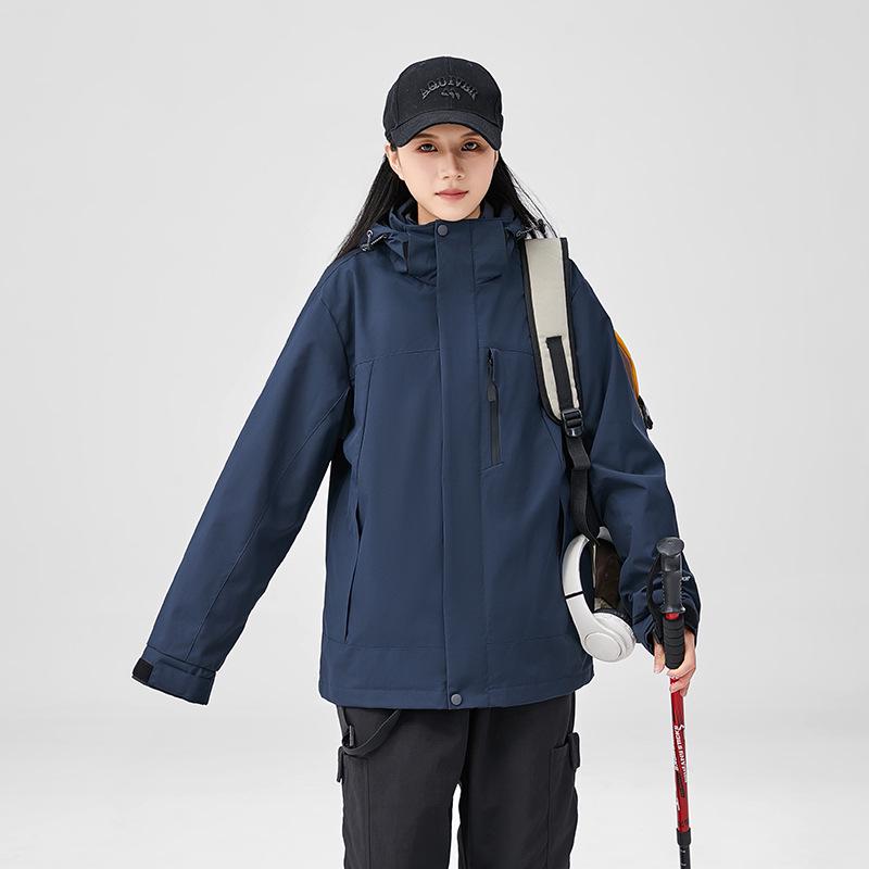 

Унисекс 3-в-1 отстегивающаяся куртка для альпинизма: Водонепроницаемый, Ветрозащитный и Теплый M