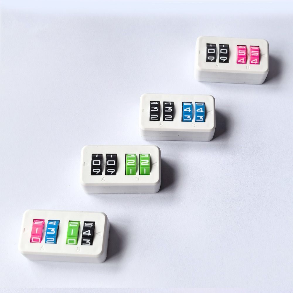 4 Digit Board Game Life Counter Adjustable Wheel Self Discipline Board Games Score Tracker Flexible Mini Scoreboard 1