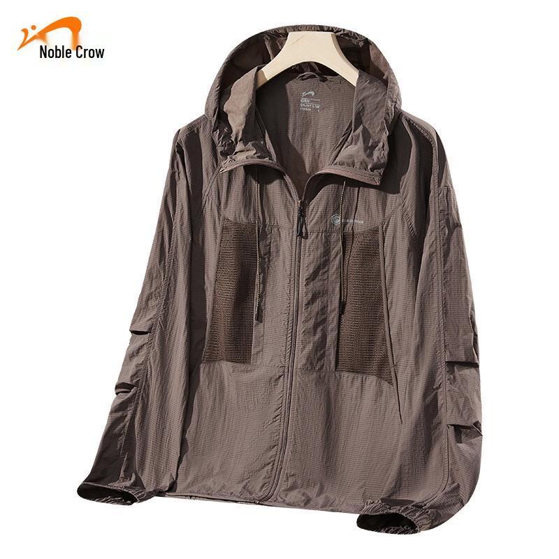 

Guirenniao Men s Hooded UPF50+ Sun Protection Jacket 4XL