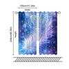 2pc,  Window Treatment Curtains Feather Pattern Machine Washable Fabric,Without Electricity Birthday Party for Home Decor