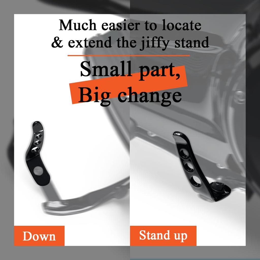FOVPLUE Jiffy Stand Extension, Kickstand Extension for Harley Touring Models