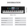 61 Keys Digital Music Electronic Keyboard Kids Multifunctional Electric Piano for Piano Student with Microphone Function