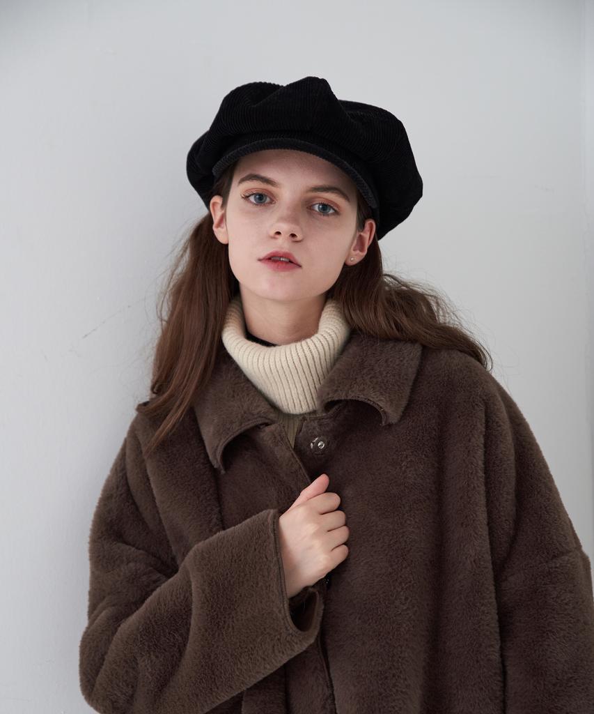 Maneseu Amiens Corduroy Newsboy Cap (3 Colors)