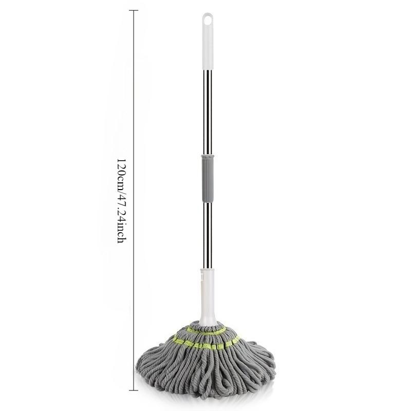 Compacte Sponsmop met Wringfunctie voor Nat en Droog Schoonmaken met Handsfree Bediening