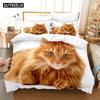 3D Cat Bedding Sets Duvet Cover Set With Pillowcase Twin Full Queen King Bedclothes Bed Linen