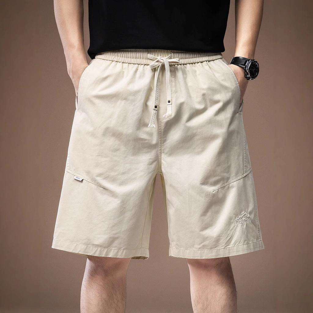 High-end American outdoor leisure sports shorts men's summer thin loose large size mountain pure cotton five-point pants men's