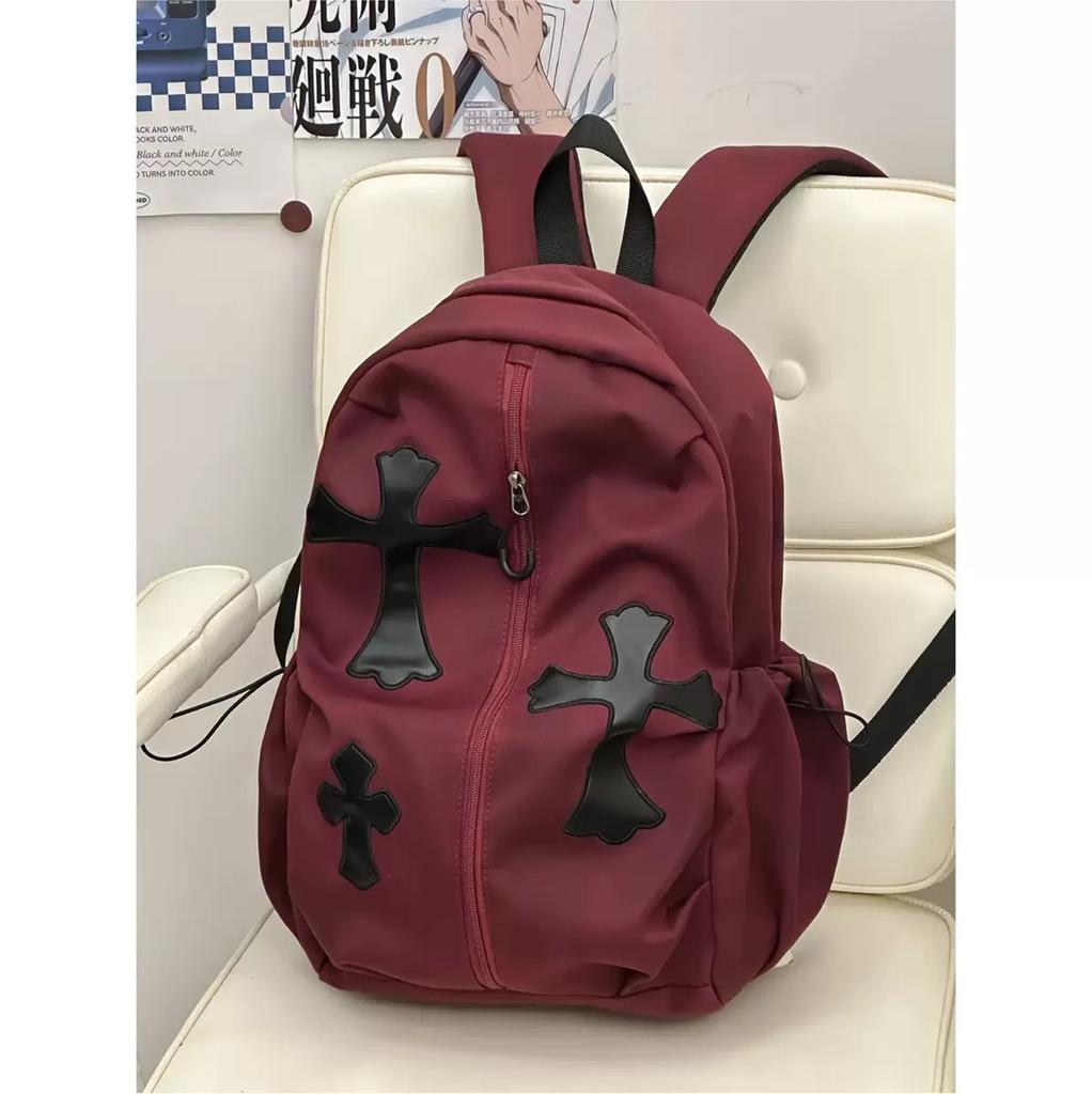 Schoolbag Korean version ins cartoon cross backpack female niche design subculture student schoolbag fashion personality backpack