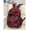 Schoolbag Korean version ins cartoon cross backpack female niche design subculture student schoolbag fashion personality backpack