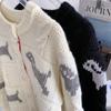 Women's College Style Thick Cable Knit Wool Cardigan - Short Coat for Autumn & Winter