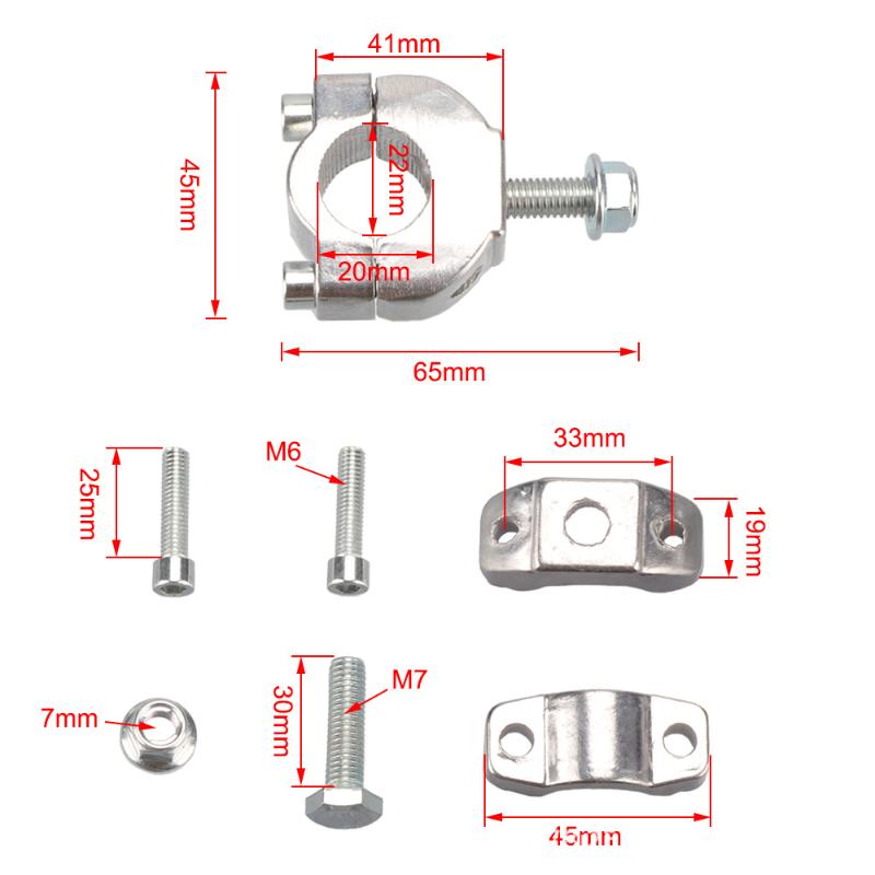 Suport de Montare pe Ghidon Motocicletă 22mm Accesoriu Citycoco Pentru Ct125 Adv 350 Cb500F R1250Gs Tiger 900