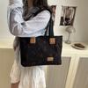 Sweet and cute casual large-capacity tote bag versatile, simple and beautiful shoulder underarm bag class commuter bag