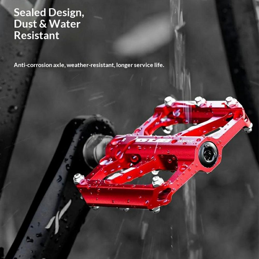 GUB GC071 GZ 1 Pair Aluminum Alloy Pedals Anti Slip Triple Bearing Pedals with Hex Wrench for Mountain/Road Bike