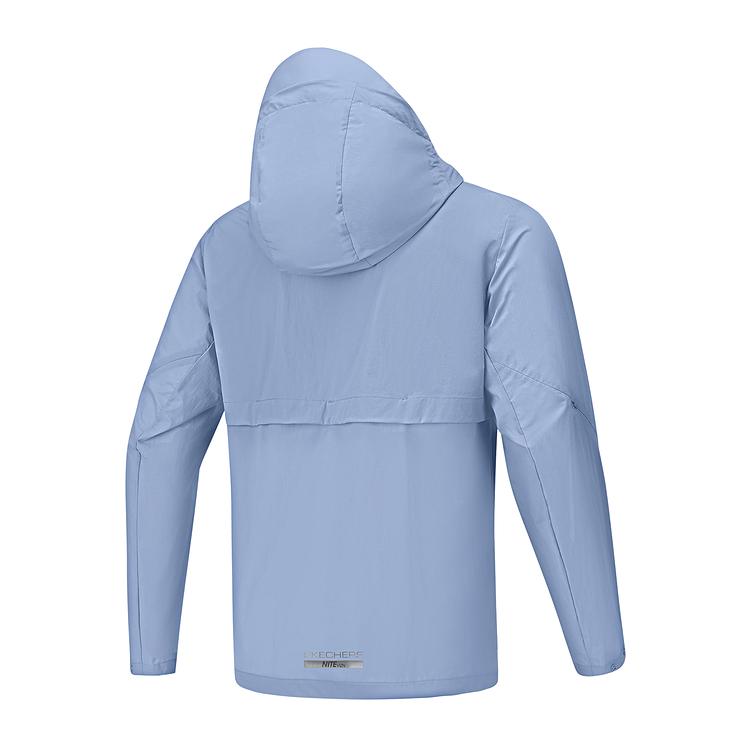 Skechers Lightweight Hooded Fashion Versatile Jacket Men Jackets Country-Blue P225M004-048A