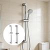 Upgrades Flexibele Hoogteverstelling Schuifbare Douchestang Wandmontage Handdouche Houder Staal voor Badkamer Armatuur