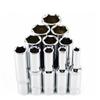 11pcs Metric Long Chrome Socket Set 1/4-Inch Drive 6-Point Deep Socket From 4 Mm To 14 Mm Professional Grade