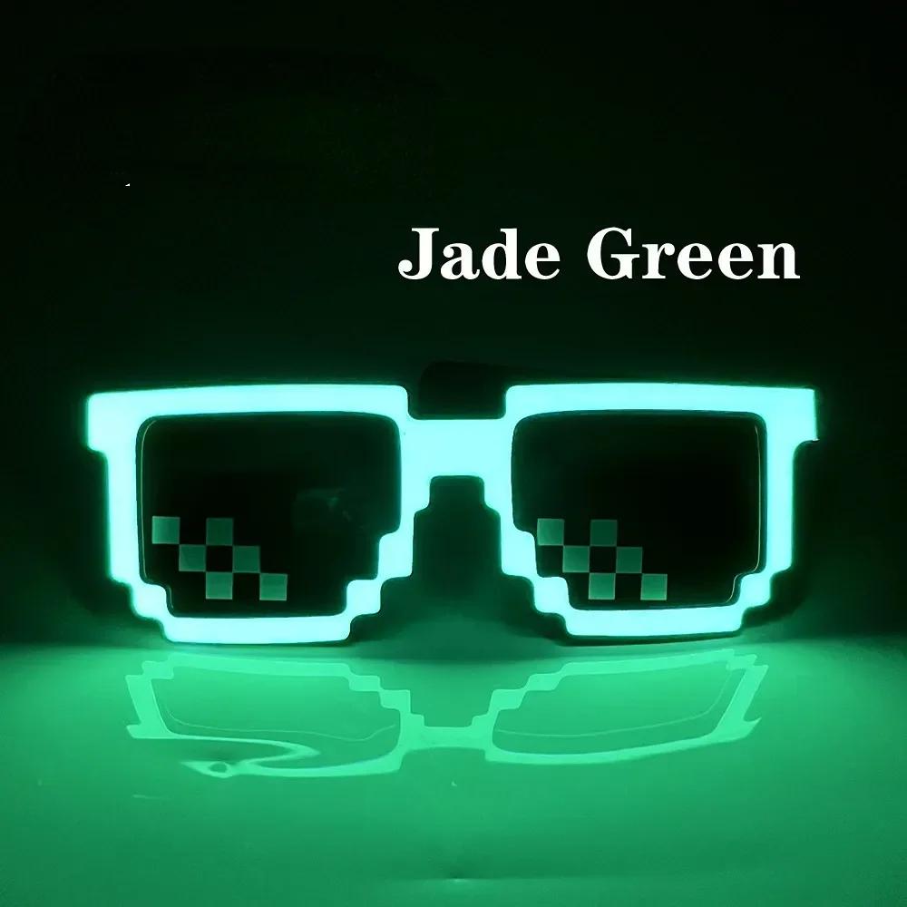 Latest Wireless LED Eyeglasses Luminous Glow Flashing Mosaic Glasses SunEyeglasses UV400 Neon Party Eyeglasses Party Festival Supplies