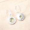 Natural Green Amethyst 925 Sterling Silver Handmade Fashionable Earrings 1.5" EE-153-14