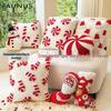 Nordic Christmas Reindeer Pillowcase - Flannel Cane Sofa Cushion