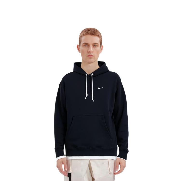 Nike Solo Swoosh-logo drawstring hoodie DX1356-010