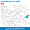 2PCS Front Left Right Side Bumper Support Bracket 4G0807283 4G0807284 For S6 A6 A6 Quattro 2012 2013 2014 2015 2016 2017-18