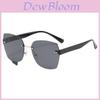 Unisex Frameless Sunglasses With Uv380 Protection For Travel And Outdoor Activities