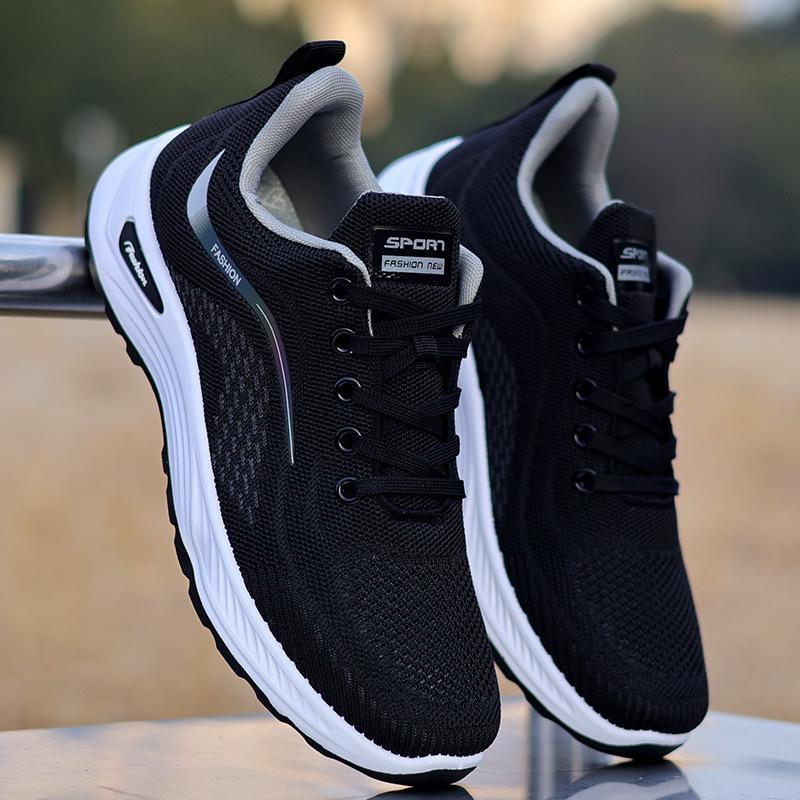 Men's shoes new breathable sports shoes mesh non-slip soft-soled running shoes fashion casual shoes platform shoes