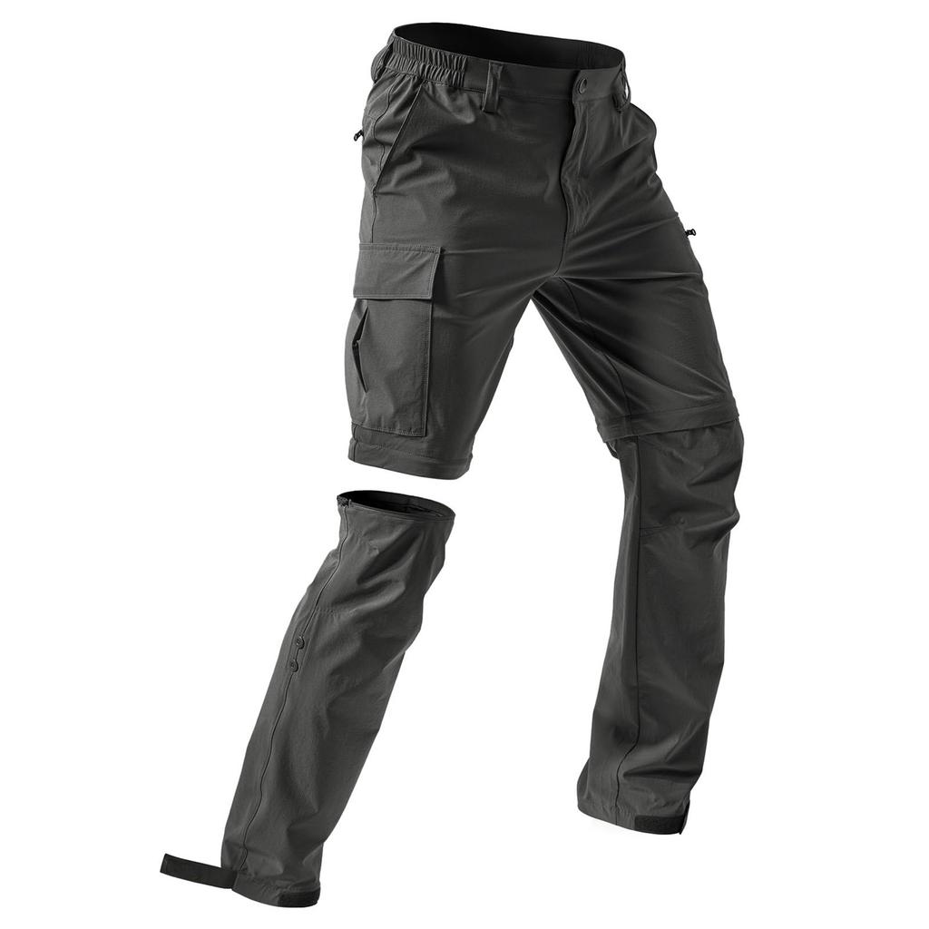Detachable Sports And Leisure Multi Pocket Workwear Shorts, Loose Outdoor Casual Long Pants, Cropped Pants