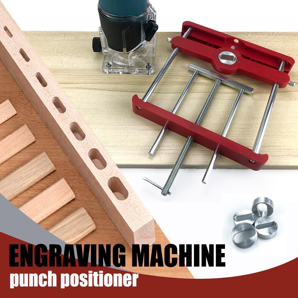 Drilling Locator Tool Precise Drilling Guide Jig Adjustable Centering Dowel Jig Woodworking Hole Punch Positioner Mortising Jig