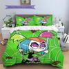 Little Bug Girl  Pattern Bedding Quilt Set  Home Decoration  Gift (1 * duvet cover + 2 * pillowcase  without core)