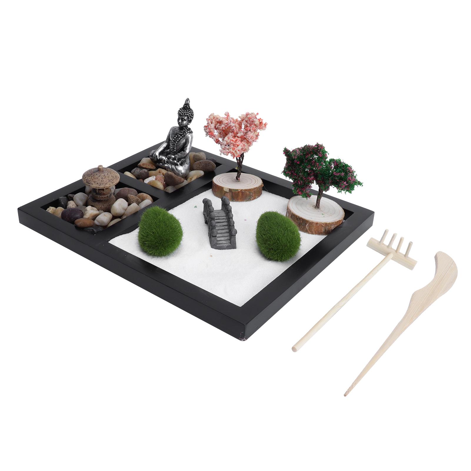

Песочный столик в стиле дзен-сада, песочница в виде статуи Будды, настольный поднос в японском стиле, украшение для рукоделия