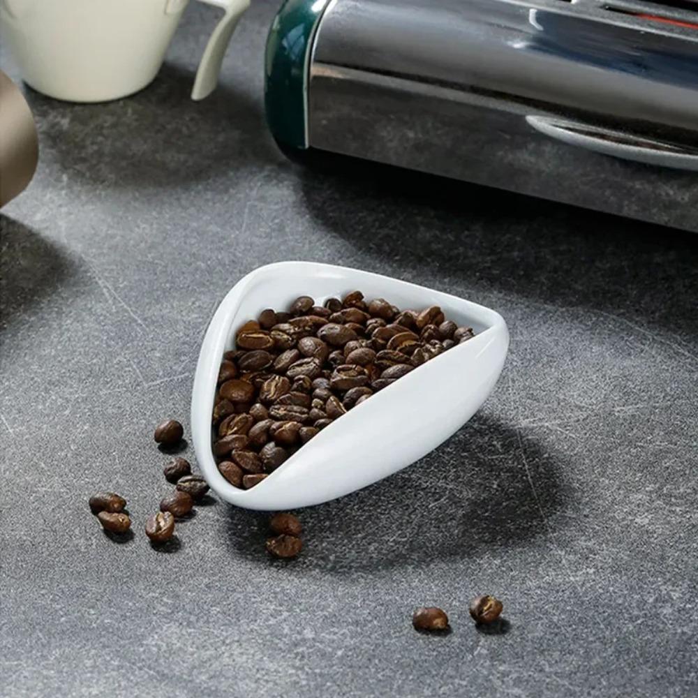 Coffee Bean Measuring Tray, Scale, Bean Dish, Coffee Powder, Ceramic Measuring Cup Weighing Easy To Clean Coffee Powder Dish