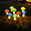 Solar Mushroom Lights Outdoor 8 Modes Waterproof LED Fairy Garden Pathway Lamps Decorative Landscape Yard Patio Wedding Holiday Party Lighting