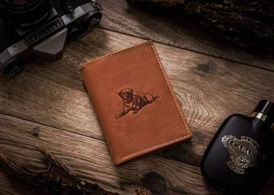Large, Vertical Men's Wallet Made of Genuine Leather - Always Wild