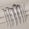 Real Horse Hair Professional Custom LOGO 8pcs Makeup Brushes Set Makeup Brush Set with Pu Leather Holder case