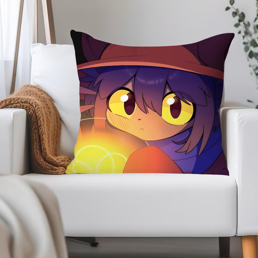 Cute Game O-Oneshot Niko Pillow Case Applicable Space For Guest Rooms Interiors Cars Office House Decoration