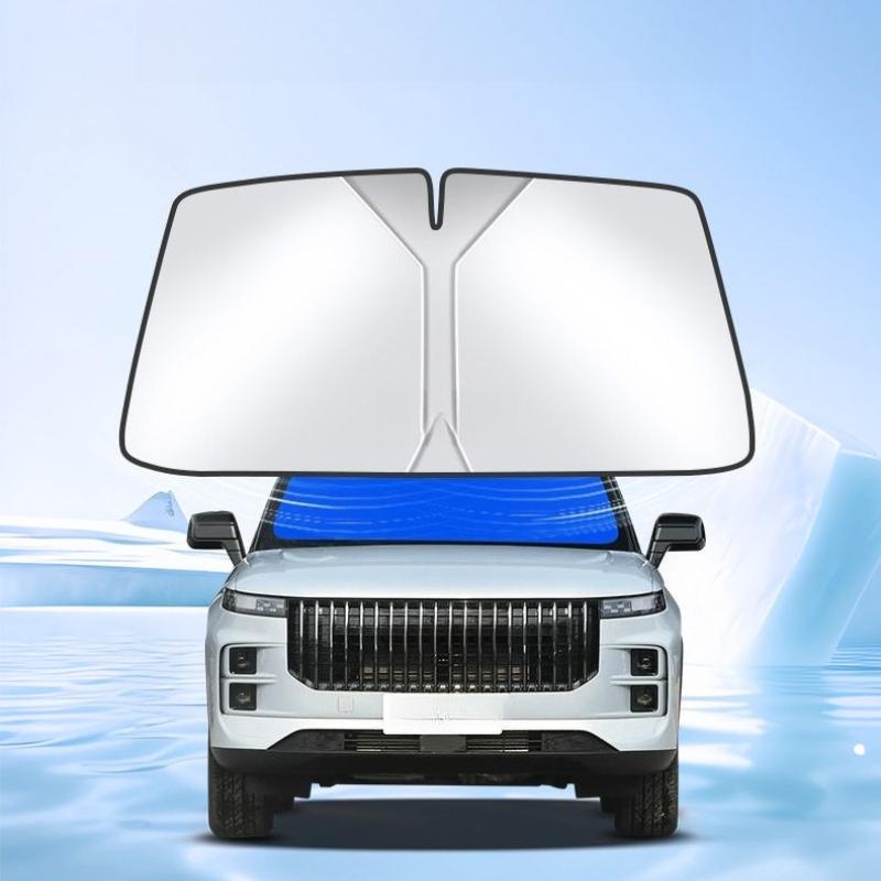 For Jaecoo J7 2023 2024 Car Windshield Sun Shade Blocks UV Ray Reflector Auto Window Visor Shield Cover Foldable Parasol 1 Piece