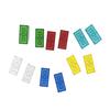 10pcs 2x4 Dots Small Particle Transparent Clear Brick Building Block Parts Toys for Children DIY House Waterfall Compatible 3001