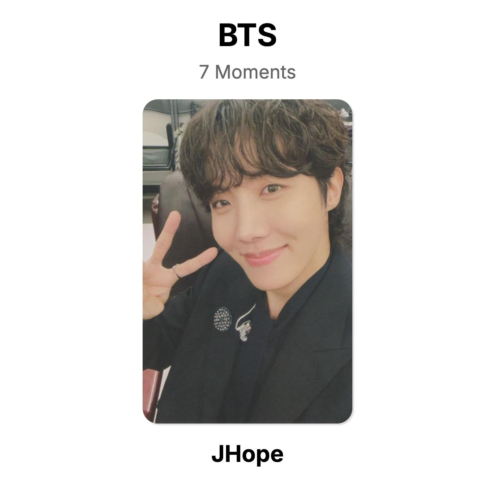 BTS 7 Moments Official Photocard J-Hope