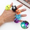 Luminous Prom Party Finger Lights Pumpkin Skull Glowing Ring Novelty Trick Or Treat Halloween Decor Flashing Toys