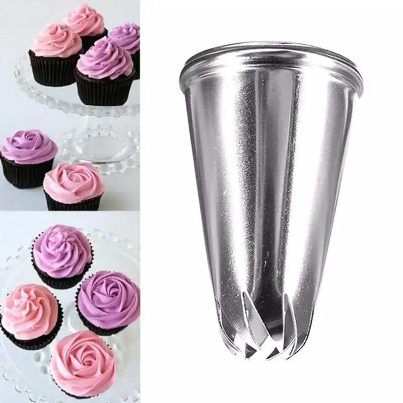 3 Pcs Cake Decor Flower Spirals Icing Piping Tips Nozzle Cake Cupcake Decor Kitchen Household Baking Tools