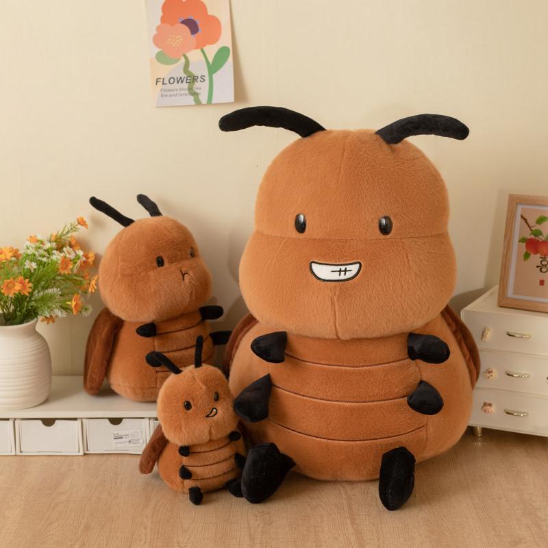 Vtipný hmyz Kreativní šváb Kreslená včela Plyšová panenka Simulace Mravenci Polštář Měkká hračka Pokojová dekorace Kawaii Narozeninové dárky