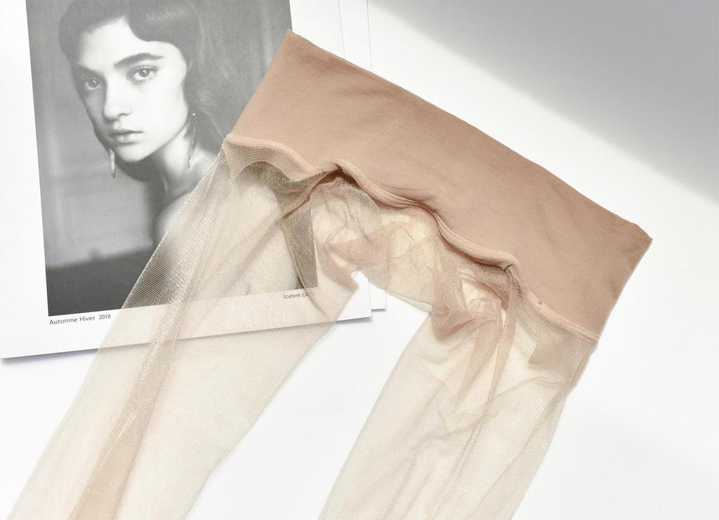 Seamless Pearlescent Stockings: Silky, Shimmering, Transparent Summer Tights for Women