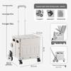 Portable Stair-Climbing Trolley: Folding Cart for Groceries, Camping, and Outdoor Use