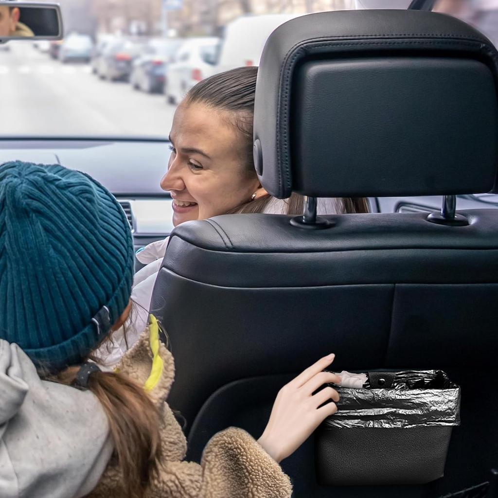Car Trash Can Storage Car Storage Door Rear Durable Stain Easy To Clean Box, Case, Small, Foldable, Storage, Driver/Passenger Seat, Seat, Leather,