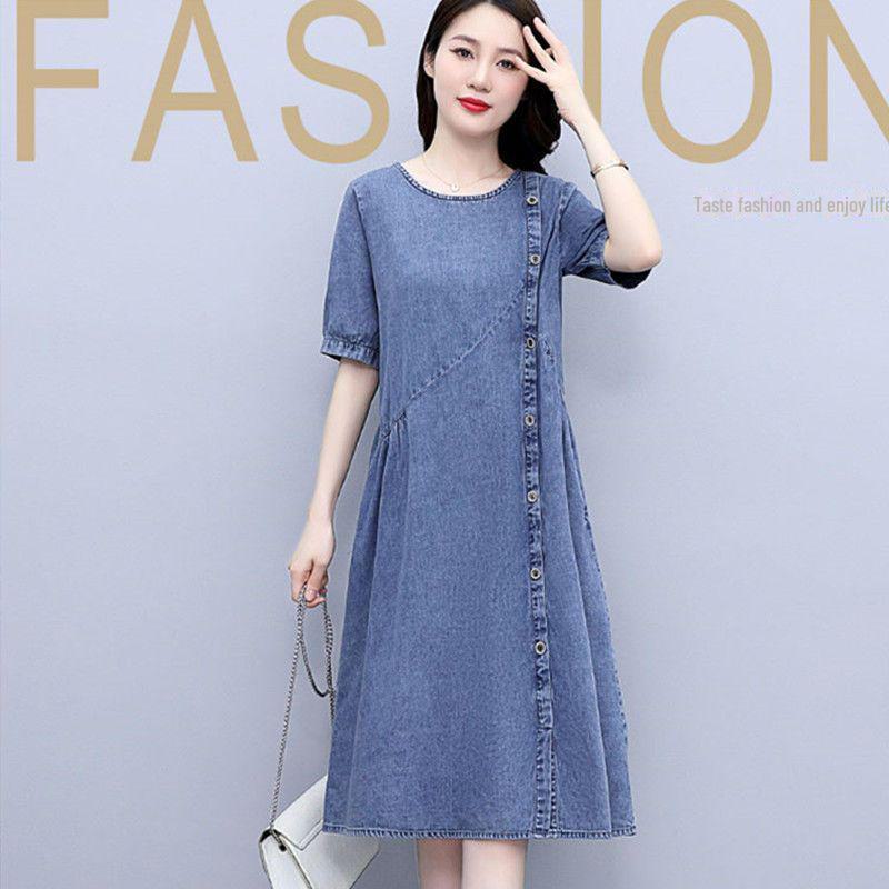 

Женское облегающее джинсовое платье, средней длины, весна/осень 2023 г., повседневное, с карманом на талии L 110-122 lbs