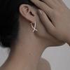 925 Silver Geometric Shape Stud Earrings Charm Personality Woman Earrings Birthday Gift for Friends Exquisite Jewelry