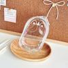 New Cute 13cm Plush Doll Out Bag PVC Transparent Storage Case Mini Doll Display Box Portable Data Cable Storage Bag