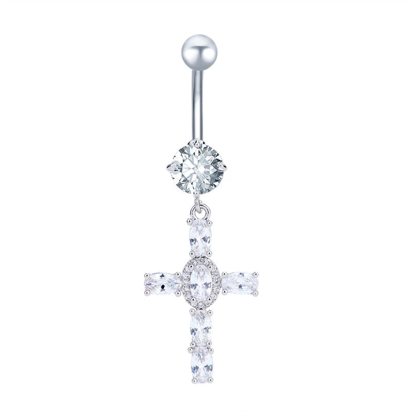 Minimalistyczny Piercing Pępka Błyszcząca Cyrkonia Elegancki Design Do Codziennego Noszenia