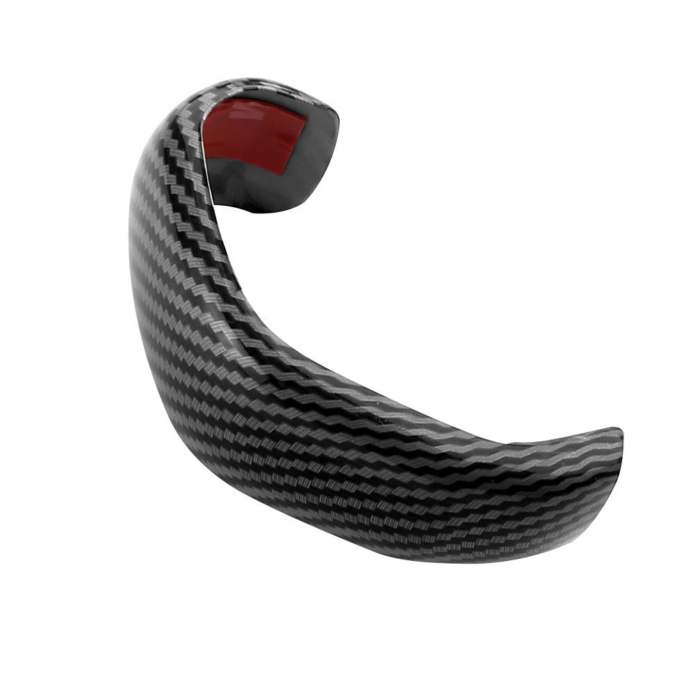 Carbon Fiber Texture Car Gear Head Shift Knob Cover Trim Stickers for Peugeot 308 308s 408 AT Interior ABS Accessories