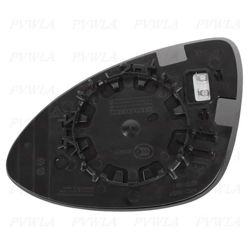 1pc Right Side Heat Reverse Lens With Lettering For Porsche Cayenne 2011 2012 2013 2014 Rearview Mirror Glass Car Accessories